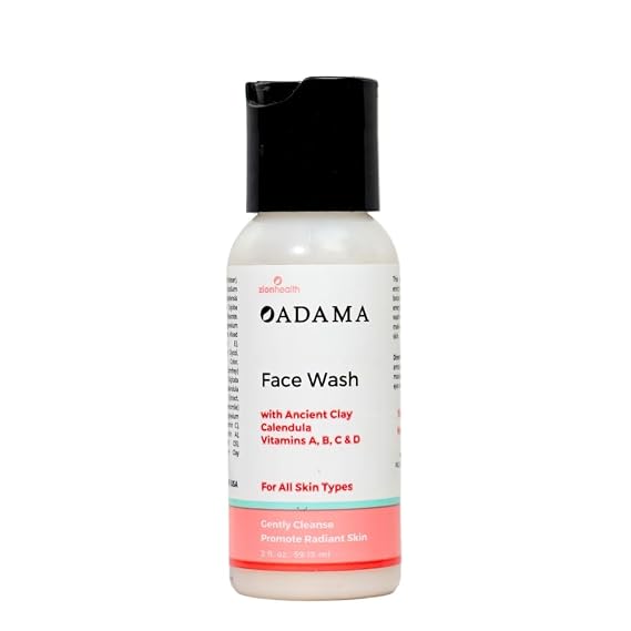 Adama Clay Face Wash Zion Health 2 oz Liquid