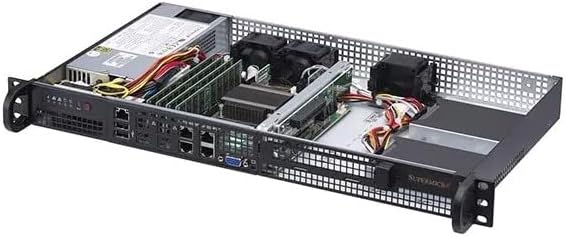 SuperMicro SuperServer SYS-5019A-FTN4 Atom C3758 Denverton mITX, 8 Core, Quad 1GbE 1U Barebone Server