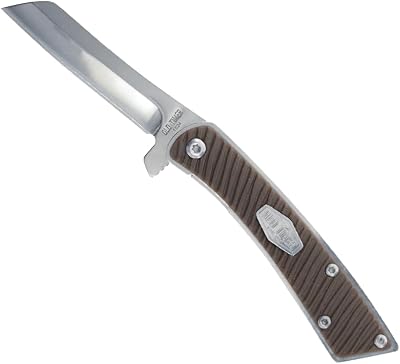 Old Timer OT Slim Folder with 2.5 7Cr Steel Blade, Sawcut Handle, for Hunting, Camping, Outdoors, and EDC