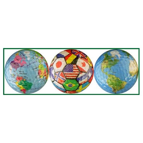 EnjoyLife Inc World Collection GlobeInternational FlagsEarth Golf Ball Gift Set