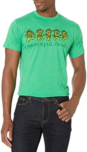 Liquid Blue Unisex Adult Grateful Dead Irish Bears St. Patricks T-Shirt