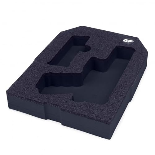 GunFoam insert Compatible with G19_Gen3, G19_Gen5, G23_Gen3, G30SF, G48 with Red Dot & Tactical Light, Polyethylene Foam for LifePod 2.0, Custom Made Insert Replacement for Hard Case.
