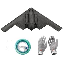 Big Kite, B2 Bomber Model Kites,1:26Perfect Remake, A Kite of Choice for Adults and Military hobbyistsEquipped with 300 metres /984 Foot String Plate and a Pair of Cut-Resistant Gloves