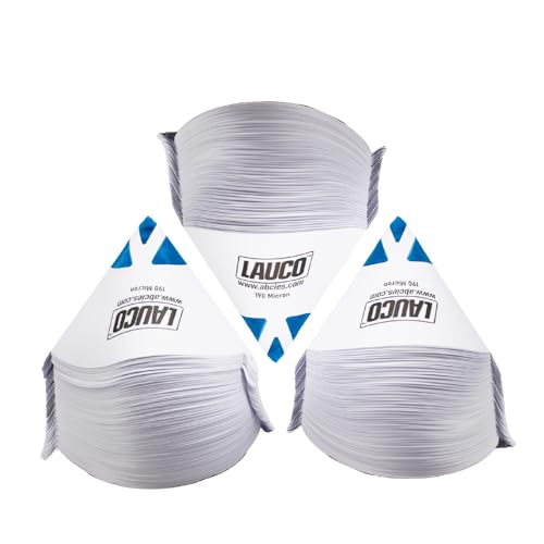 LAUCO 1000 pcs of Paint Strainer with Fine 190 Micron Filter Tips - Premium Pure Blue Ultra-Flow Blue Nylon Mesh, Paint Filters Cone Strainer for Automotive Spray Paint- Paint Filters Cone