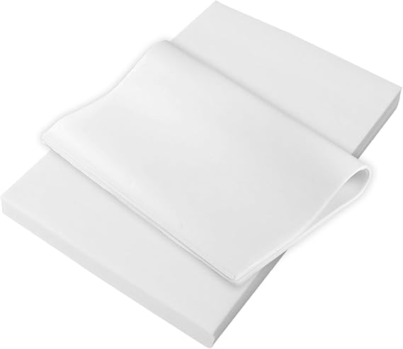 Parchment Paper Sheets for Baking, 100 Pcs Non Stick Parchment Butter Paper Sheets Pre Cut for Oven Kitchen White 20 x 30cm
