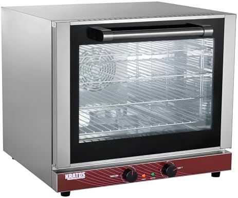 Kratos Commercial Oven, Half Size Electric Countertop Convection Oven | Holds Four Half Size Sheet Pans, 208/240V (29M-003)