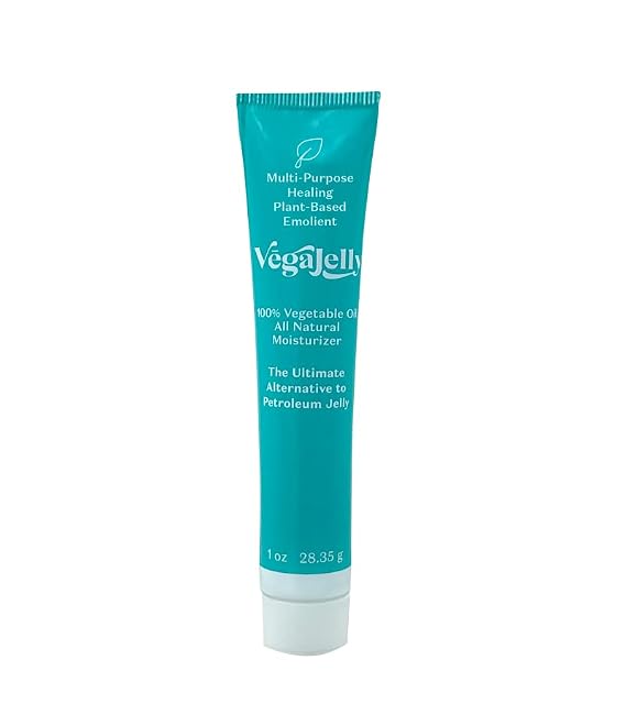 VegaJelly - 1 Ounce Tube | 100% All Natural Moisturizer | The Ultimate Alternative to Petroleum Jelly