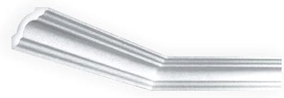 A LA MAISON CEILINGS KL50 Miguel Foam Crown Molding 6.5 ft. L x 3 in W Covers  32.5 ln. ft. Plain White Pack of 5