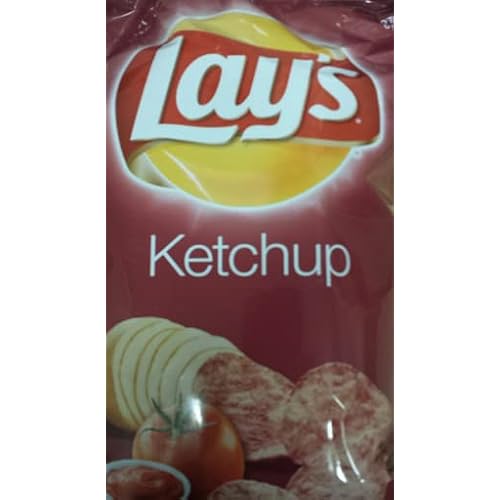 Canadian Lays Ketchup Potato Chips 4pk 180g6.3 oz., Imported from Canada