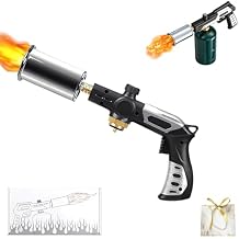 Powerful Propane Torch Gun, 3272F Propane Torch Gun High Heat Torch Lighter with Adjustable Flame & Safety Lock, for Cooking Outdoor BBQ Charcoal Igniting (1 Pcs)