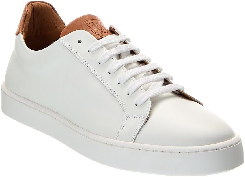 Bruno Magli Men's Magnifico Sneakers, Leather Shoes, Lace-Up Casual Shoes