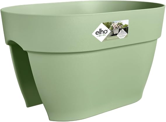 Elho Planter, Plastic Regenerated Polypropylene, Pistachio Green
