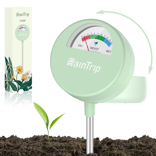 Upgraded Soil Moisture Meter, Moisture Meter for Plants, Soil Tester, Great for Garden, Lawn, Farm, Indoor & Outdoor Use, No Battery Required