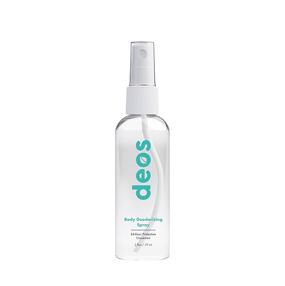 DEOS Deodorizing Body Spray - Unscented Deodorant Men Women Aluminium Free