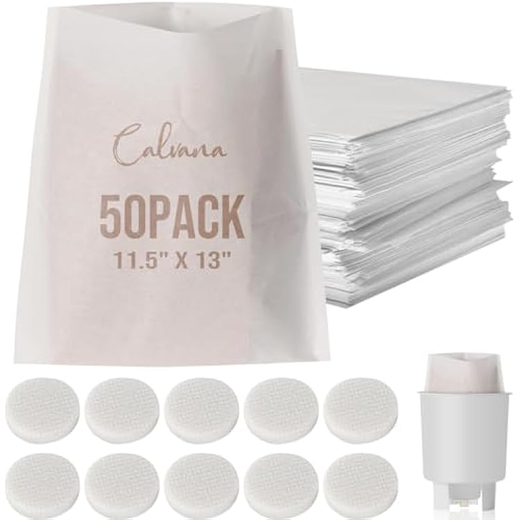 Complete Cold Brew Coffee Filter Replacement Set Includes 10 Reusable Felt Filters and 50 Paper Filter Bags Compatible Cold Brew Maker Systems