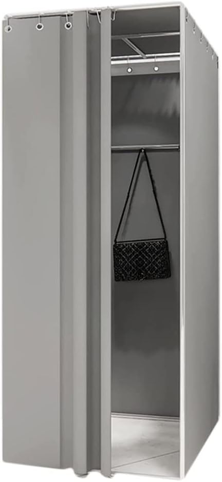 anging Room Clothing Store Mobile Fitting Room Portable Privacy Protection Dressing Room with Shading Curtain for Office Shopping Mall Fiting Room