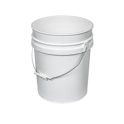 ATERET 5 Gallon Buckets Only - Durable 90 Mil All Purpose Pail - White Bucket - Food Grade - BPA Free Plastic 3 Pack