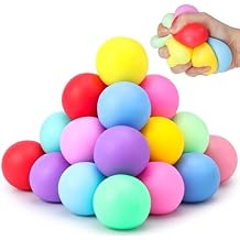 LovesTown 20 PCS Stress Balls Bulk, Squeeze Toys Slow Rising Sensory Fidget Toys for Relief Colleague Party Goodie Bag Stuffer Classroom Prize