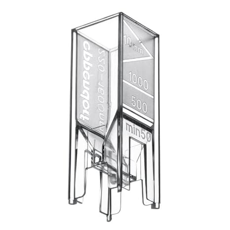 Eppendorf 952010051 Plastic 80 Disposable Cuvette for Spectrophotometers, Individually Wrapped (Pack of 80)