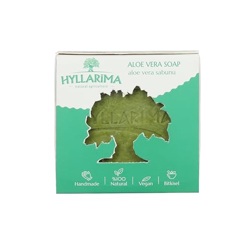 Hyllarima Aloe Vera Soap | Handmade | 125g 1 Pack | Natural & Organic | Face, Hand & Body | Cleansing & Moisturizing