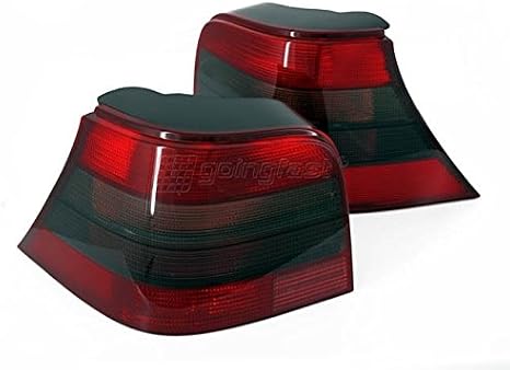 Euro E-Code Red Black Smoke Tail Lights Rear Lamp For VW Golf MK4 4 R32 Anniversary