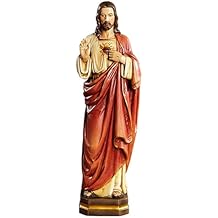 12" Val Gardena Sacred Heart Statue