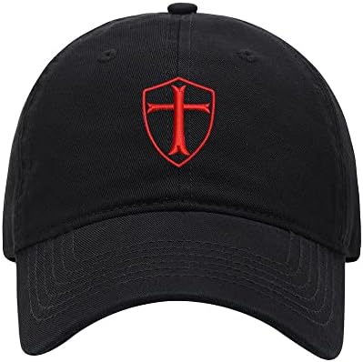 Baseball Cap Men Templar Shield Embroidered Dad Hat