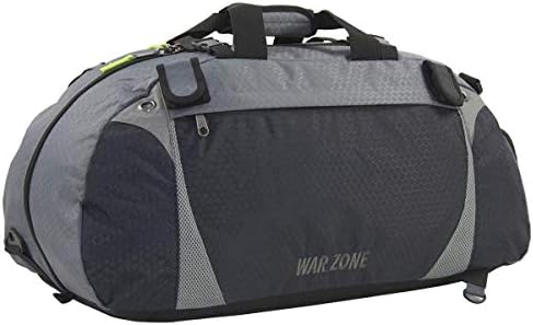 amaro Warzone Heavy Duty Convertible Duffle Lacrosse Bag with Backpack Straps Perfect for Multi-Sports Athletes |Dual Sticks Holders |Separates Cleats Compartment