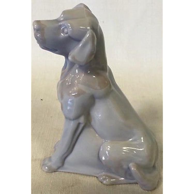 Labrador Retriever - Solid Glass Figurine - American Made - Mosser USA Gray Swirl
