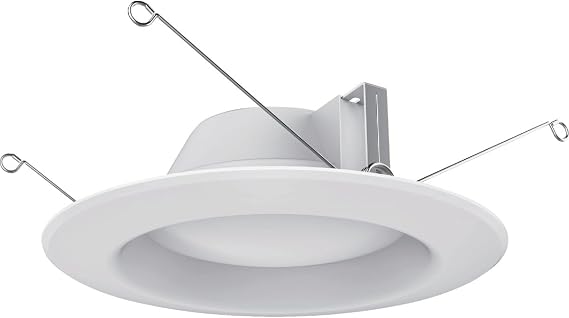 Satco S29313 LED Recessed Downlight Retrofit, 9.8 Watts, 5-6 Inches, White