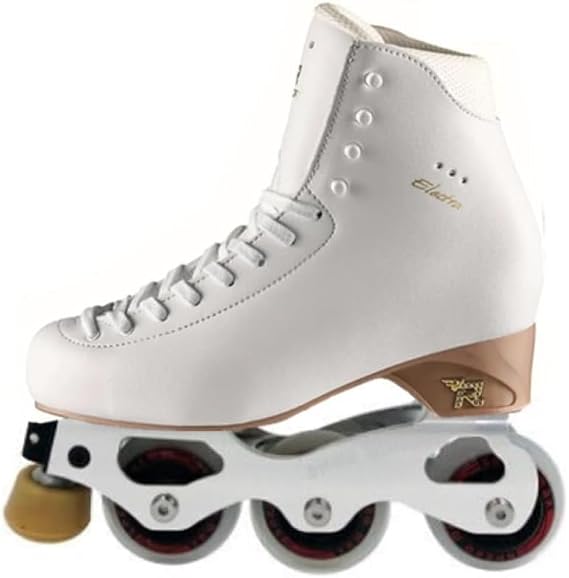 L'Estel Skates - Risport Electra Boots+Snow White- Inline Figure Skates