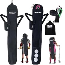 Lacrosse Stick Bag with Backpack Straps, Padded Handle, 2 Pockets, 46" Length