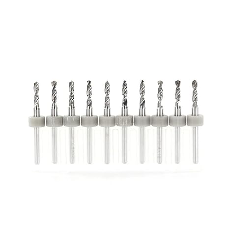 10PCS PCB Drill Bit for Drilling Print Circuit Board Carbide CNC Machine Mini Drill Bits,2.1mm
