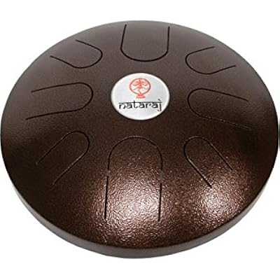 12-Inch Steel Tongue Drum, Tanpura Tuning - Antique Bronze