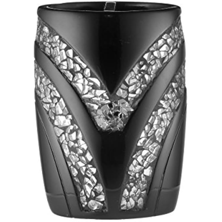 Popular Bath Sinatra Collection Tooth Brush Holder, Black