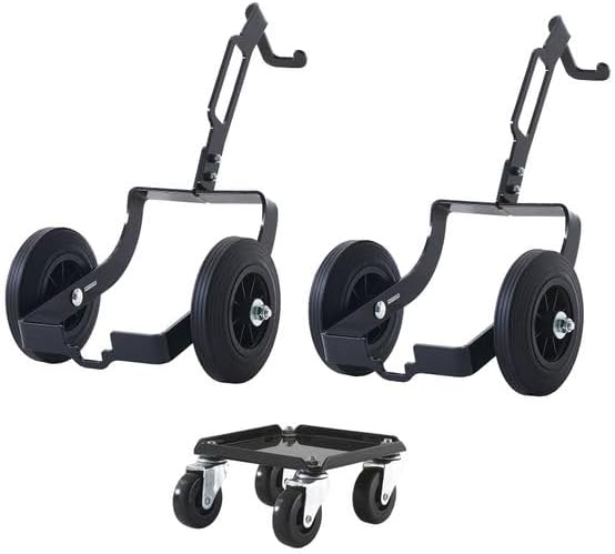 Black Ice Three-Piece Snowmobile Dolly Set, Drivable Up to 5 MPH, 1,500 lb. Capacity, Steel