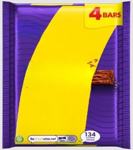 Chocolate Bar 4 Pack Multipack 102g (Pack of 4) Twisty Treat "Taste The Sweetness In Every Bite" Gift Hamper, Easter,Christmas,Birthday