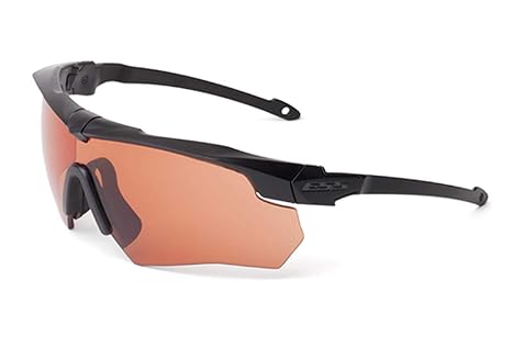 ESS Eyewear Ballistic Safety Glasses,Copper, Black, Universal (740-0472)