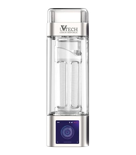 Hydrogen Ultra Original Hydrogen Water 9000ppb -900mV Generator 350ml PEM Membrane Dupont N117 (Silver)