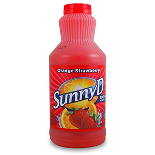 Pack of 8 Sunny D Fruit Punch Orange Strawberry, 40oz