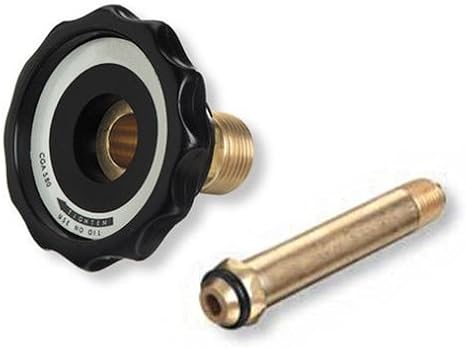 Hand Tight CGA-580 Nut & Nipple, Argon Regulator Inlet Bottle/Cylinder Fittings