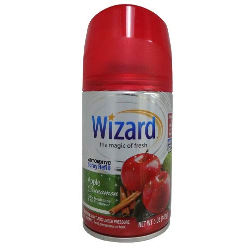 Wizard Automatic Spray 5Oz Refill Package May Vary Pack of Apple Cinnamon, 3
