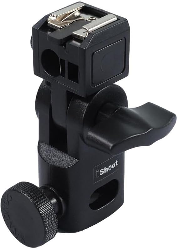 Hot Shoe Mount Flash Bracket/Photo Umbrella Holder Support for Canon Nikon Pentax Olympus Metz Speedlite Flash&Trigger