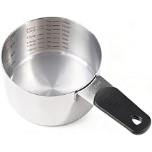 1 Cup(240ml) Stainless Steel Measuring Cup with Magnetic Handle and Inner Measuring Marks-1 PCS
