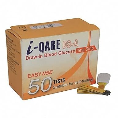 Glucose Test Strip, Blood Sample, PK50