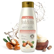 Biocare Youthful Glow Body Wash Infused with Cocoa & Shea Butter, Intensive Moisture, Nourished, Soft Body Wash - 16.5 oz