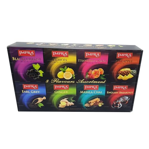 Impra Black Tea Collection Gift Pack 8 Flavors, 80-Count Tea Bags per order