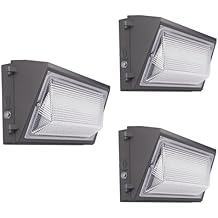 3Pack 100W LED Wall Pack Light with Dusk to Dawn Photocell Sensor