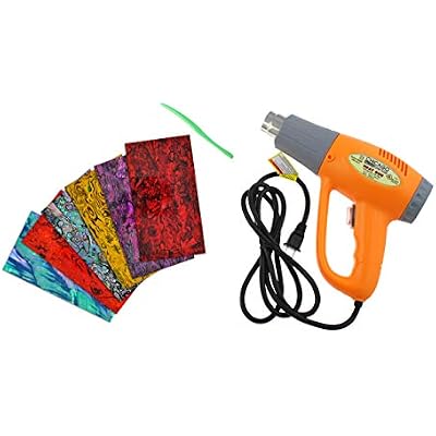 CRB CUSTOM ROD BUILDER Abalone Veneer Kit Creation Kit with Heat Gun