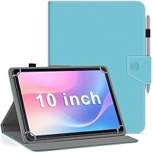 DETUOSI Universal 10.1 inch Tablet Case, 10 inch Tablet Cover, Magnetic Closure Travel Portable Protective Folio Leather Stand Shell Case for All Kinds of 9.6-10.6 inch Android/iOS/Windows Tablet
